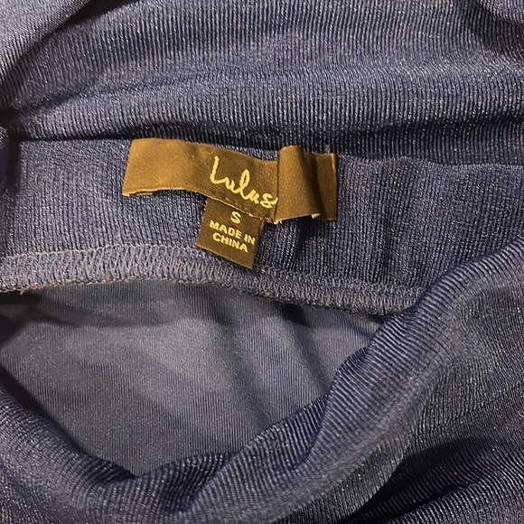 Lulus Dark Blue Cutout Midi Dress - Picture 4 of 5